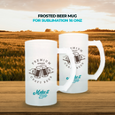 Frosted Beer Mugs for Sublimation 16 oz