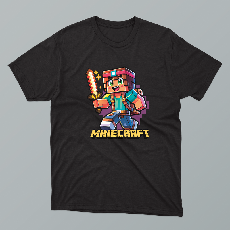 Printed DTF Sheets by Yards - Minecraft 1