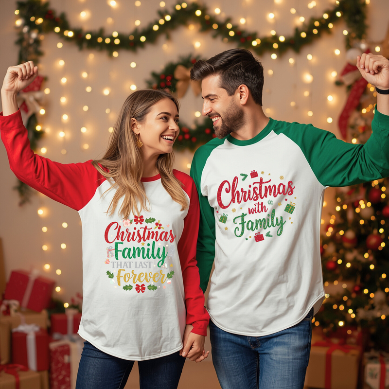 Printed DTF Sheets by Yards -Merry Christmas 2025