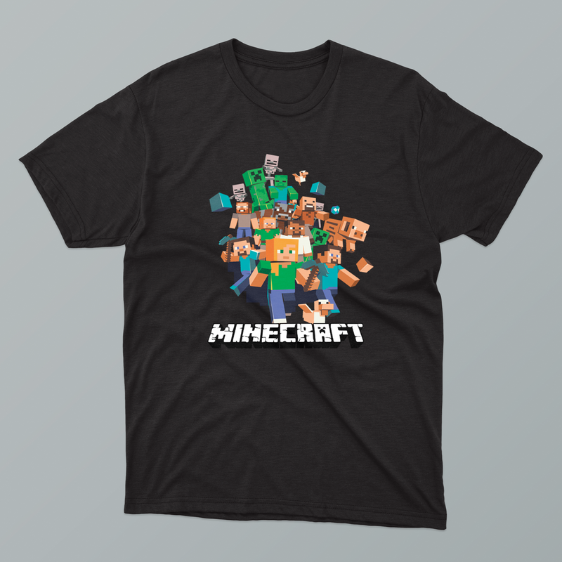 Printed DTF Sheets by Yards - Minecraft 1