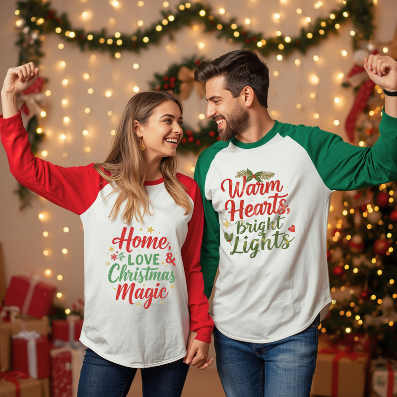 Printed DTF Sheets by Yards -Merry Christmas 2025