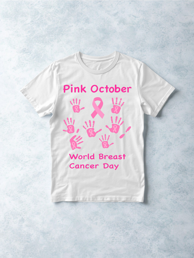 Printed DTF Sheets by Yards - cancer prevention -Ingles