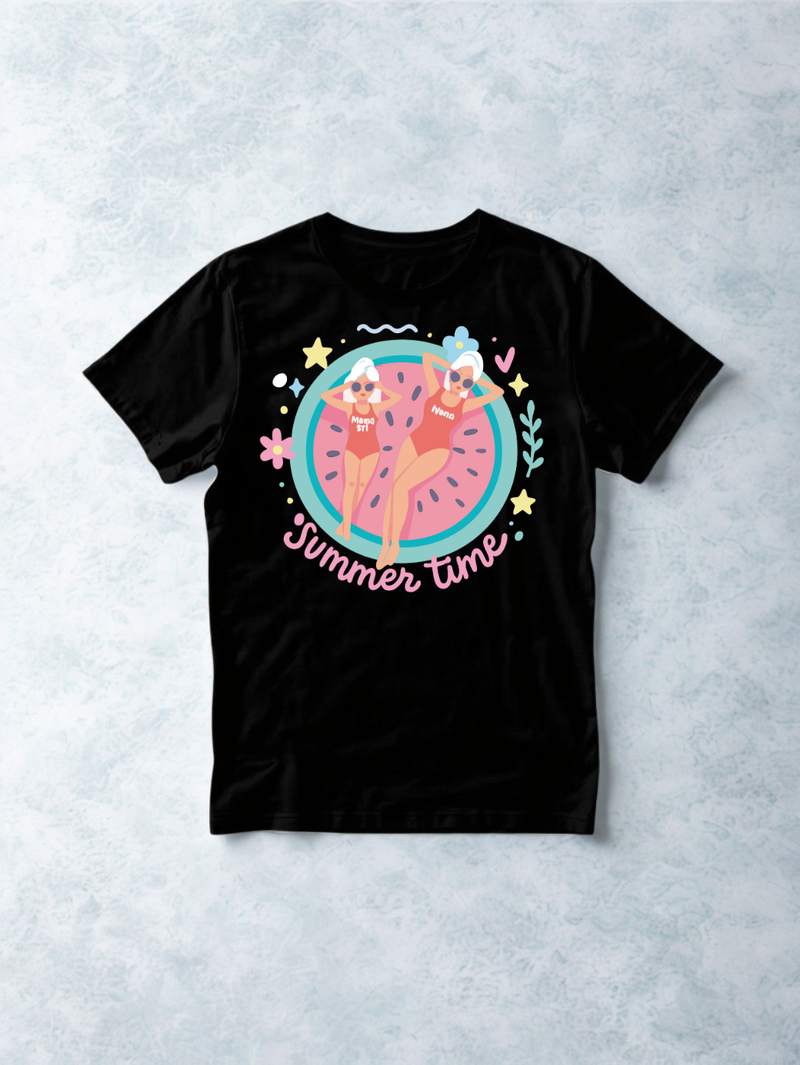 Printed DTF Sheets by Yards - Mom and son