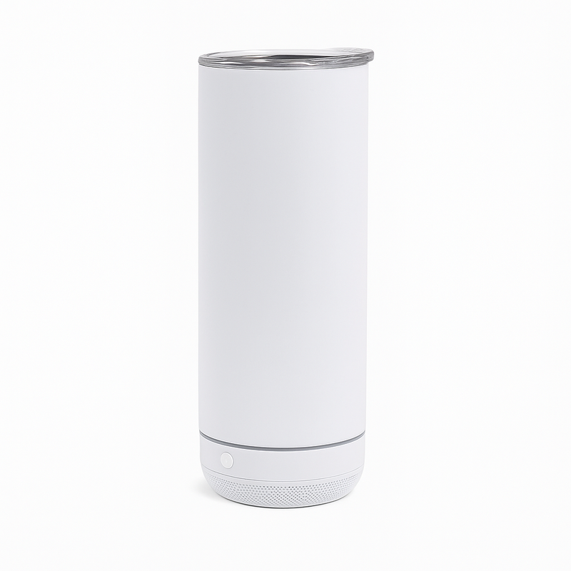 20 oz Sublimation Tumbler with Built-In Speaker – Stainless Steel, Double Wall Insulated Blank for Custom Printing