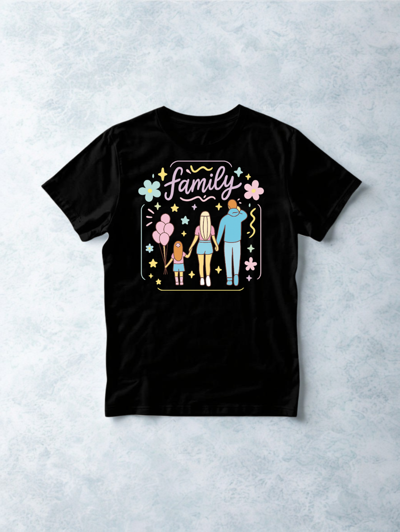 Printed DTF Sheets by Yards - Mom and son