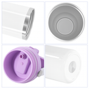 30 oz Sublimation Tumbler with Colored Handle Lid – Stainless Steel, Insulated Blank for Custom Printing