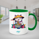 Dark green mugs inside and on handles for sublimation 11 oz