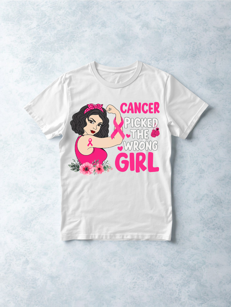 Printed DTF Sheets by Yards - cancer prevention -Ingles