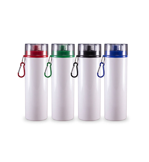 Aluminum sports white bottle for sublimation 25 oz