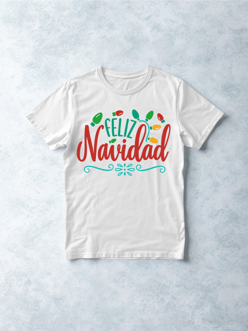 Printed DTF Sheets by Yards -Feliz Navidad 2025