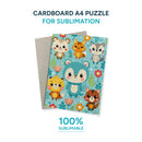 Garage Sale Cardboard A4 puzzle for sublimation (box of 12 and 36 units)