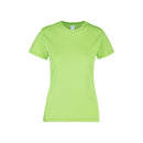 Women’s Heavy Weight Crew Neck Short Sleeve Silhouette T-Shirt - 100% Cotton D0300