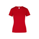 Women’s Heavy Weight Crew Neck Short Sleeve Silhouette T-Shirt - 100% Cotton D0300