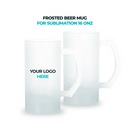 Frosted Beer Mugs for Sublimation 16 oz