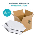 Neoprene mouse pad for sublimation size (8.66"x7.48"x1/8) Unit