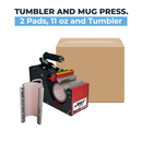 Make it Lab Mug Press Machine 2 in 1 (for 11oz cup and 750 ml) Tumbler and mug press: 2 pads, 11oz and tumbler