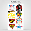 Printed DTF Sheets by Yards - Father's  Day 2