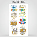 Printed DTF Sheets by Yards - Graduation