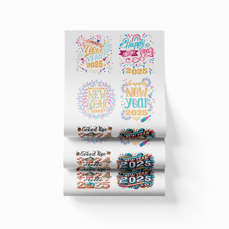 Printed DTF Sheets by Yards -  New Year