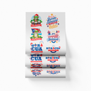 Printed DTF Sheets by Yards -  Christmas 4