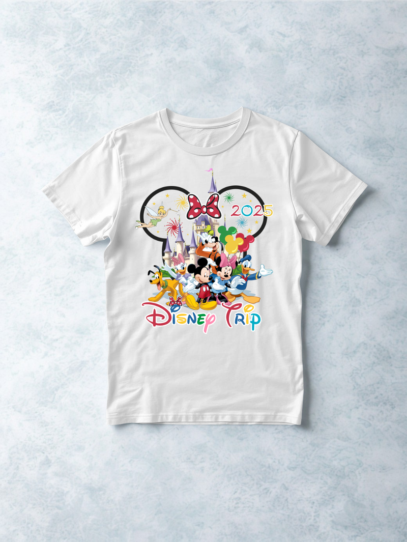 Printed DTF Sheets by Yards - Disney Trip