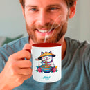 Red velvet mugs inside and on handles for sublimation 11 oz