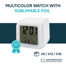Garage Sale Multicolor watch with sublimable foil (Box of 6,12,36)