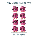 Printed DTF Sheets by Yards - Bing Bong Inside Out