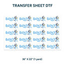 Printed DTF Sheets by Yards - Bluey design 2