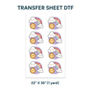 Printed DTF Sheets by Yards - Cute design 1