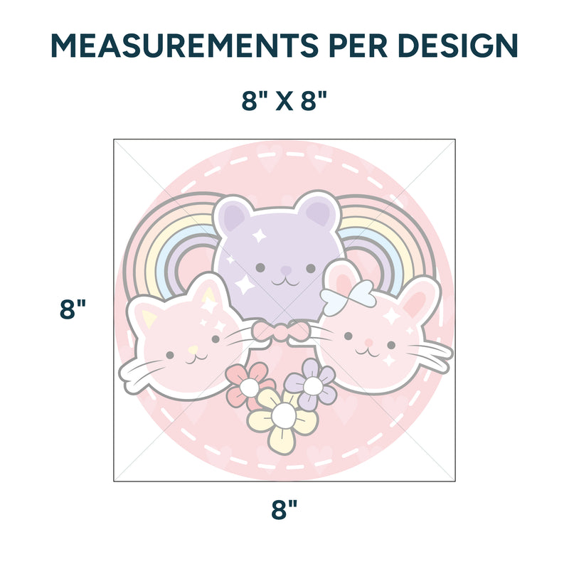 Sublimation Sheets Printed By Yards - Cute 2