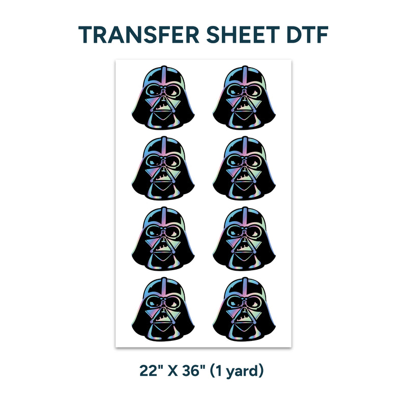 Printed DTF Sheets by Yards -  Dark Vader