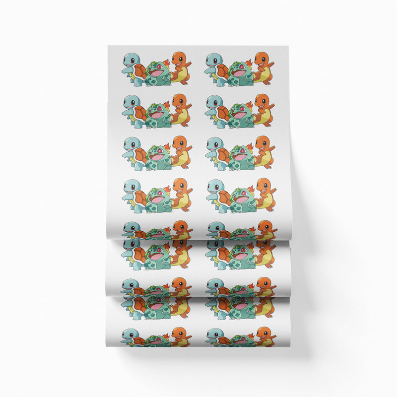 Printed DTF Sheets by Yards - Pokemon design 1
