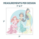 Printed DTF Sheets by Yards - Princess design 2