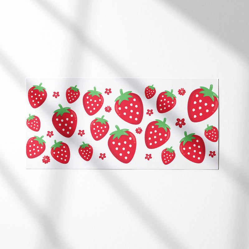 UV DTF WRAP LIBBEY CUP - Strawberries