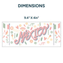 UV DTF WRAP LIBBEY CUP - Mexican Independence Day design 1
