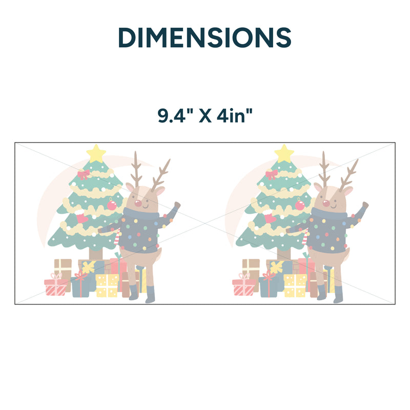 UV DTF WRAP LIBBEY CUP - Christmas design 4
