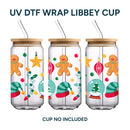 UV DTF WRAP LIBBEY CUP - Christmas design 6