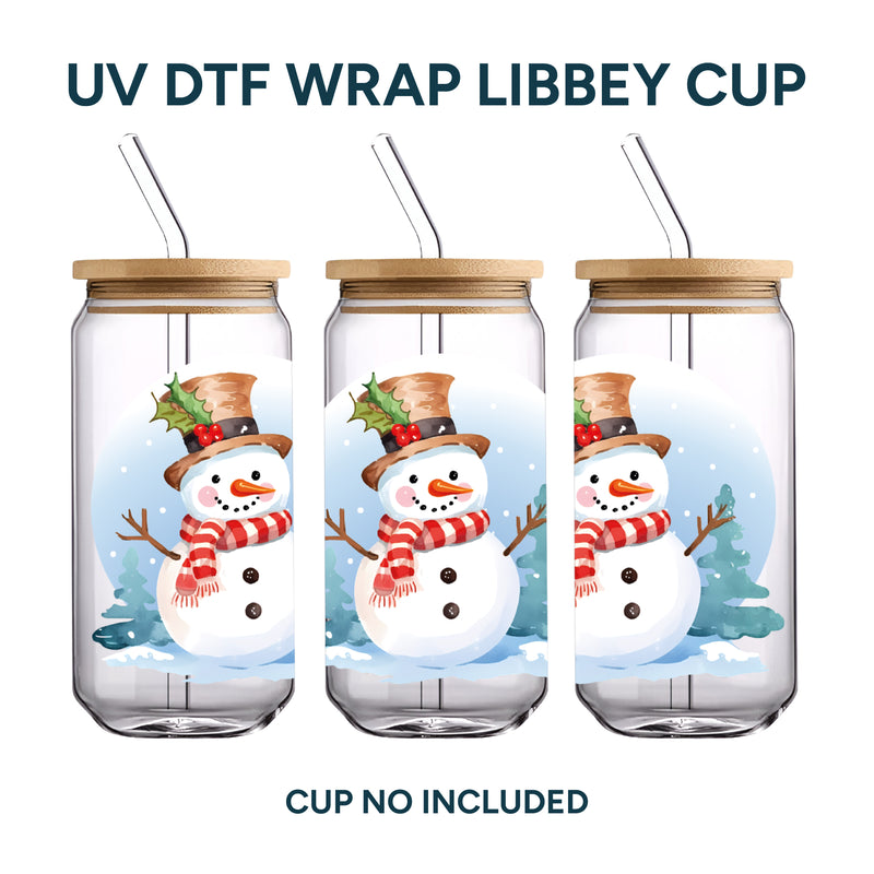 UV DTF WRAP LIBBEY CUP - Christmas design 8