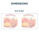 UV DTF WRAP LIBBEY CUP -  Thanksgiving design 1