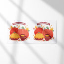 UV DTF WRAP LIBBEY CUP -  Thanksgiving design 1