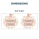UV DTF WRAP LIBBEY CUP -  Thanksgiving design 6