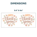 UV DTF WRAP LIBBEY CUP -  Thanksgiving design 7