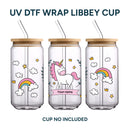 UV DTF WRAP LIBBEY CUP - Unicornios diseño 1