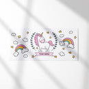 UV DTF WRAP LIBBEY CUP - Unicornios diseño 1