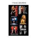Printed DTF Sheets by Yards - Shakira 1