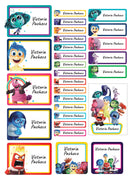 Boys Personalized Name Labels - 28 Stickers UV DTF Printing for Back To School- Waterproof for School Supplies