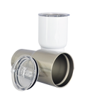 Double level stainless steel thermos 20oz White