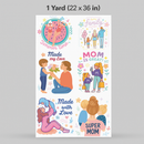 Printed DTF Sheets by Yards - Mom and son