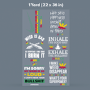 Printed DTF Sheets by Yards -Rastafari